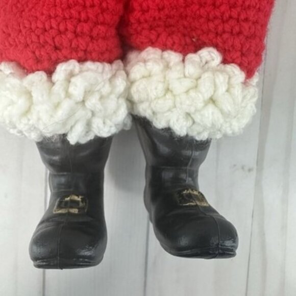 Vintage Crochet Mr. and Mrs. Santa Claus Doll Crocheted Outfits 14" - Picture 8 of 16